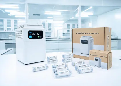 Air quality appliance prototype shelf
